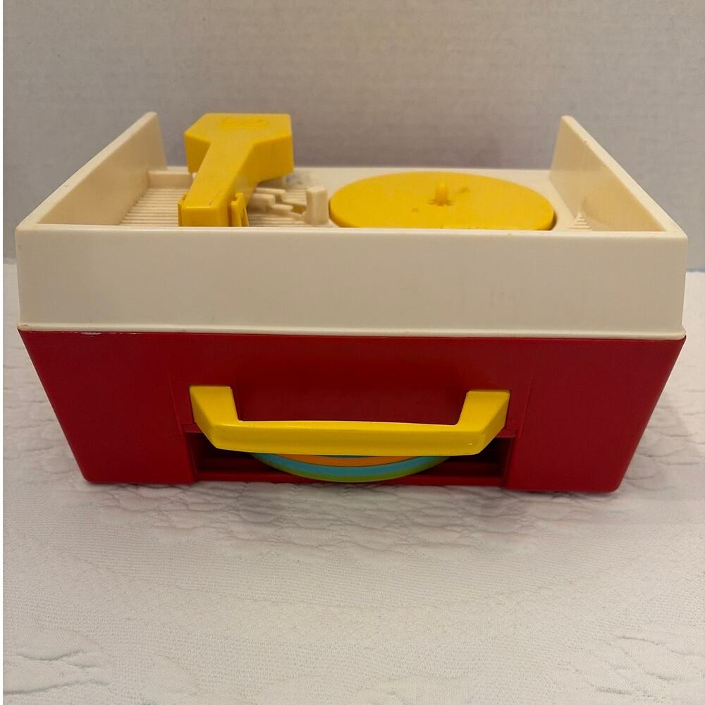 Vintage Fisher Price Music Box Record Player 5 Records Works Read Description - Picture 5 of 16